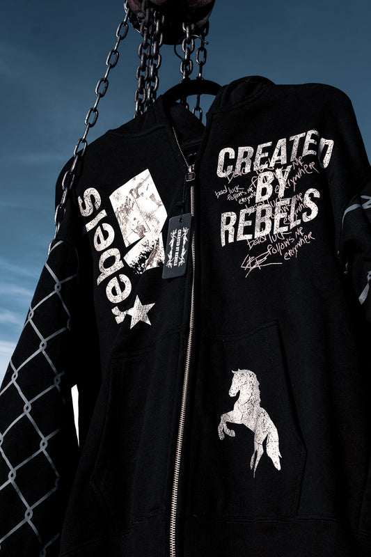 MIDNIGHT RIOT ZIP-UP